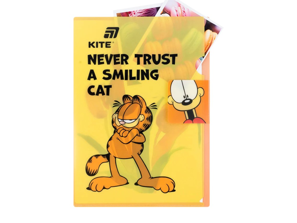 Папка-куточок з клапаном Garfield GF25-248-1, формат A4, поліпропілен, Kite