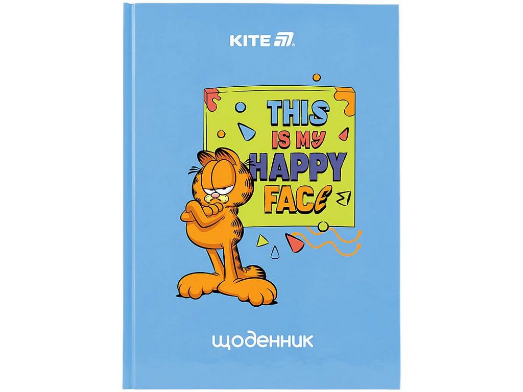 Щоденник шкільний у твердій обкладинці, Garfield Retro Classic, Kite