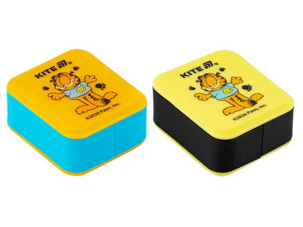Точилка з контейнером прямокутна Kite Garfield GF26-116