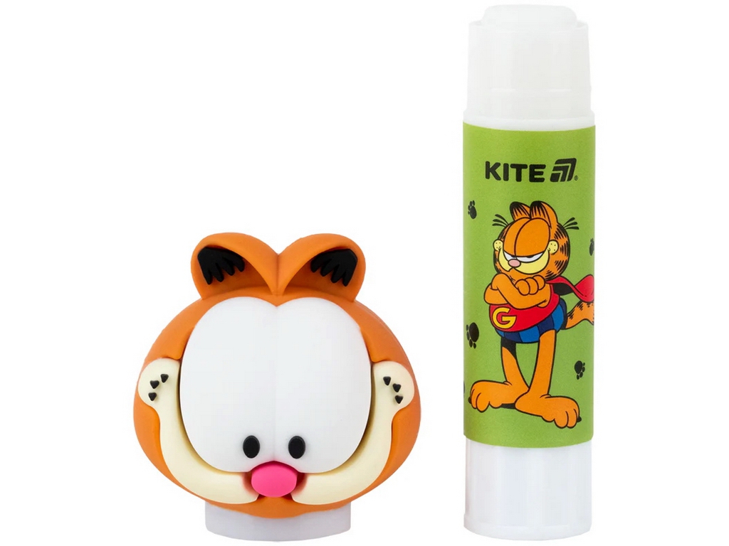Клей-карандаш PVP Kite Garfield GF26-131 с фигурным колпачком
