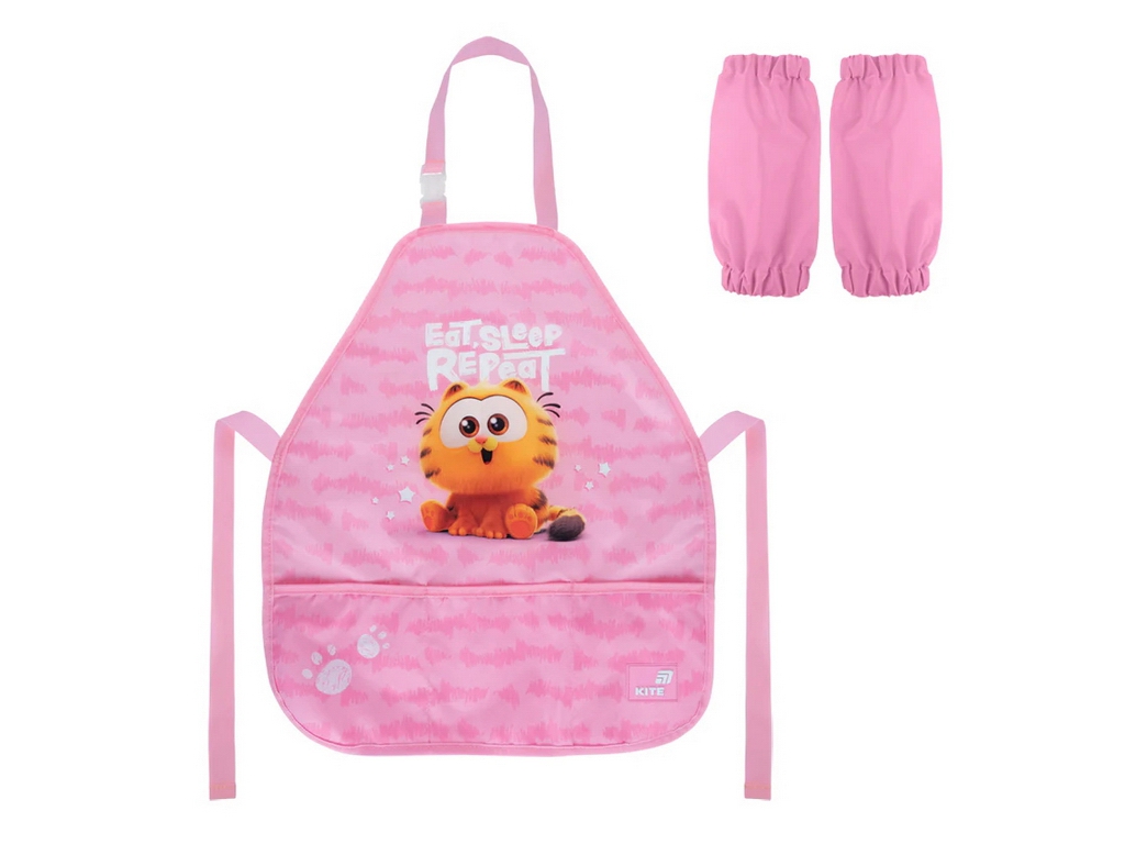 Фартух з нарукавниками Kite Education Garfield, водовідштовхувальний, 55×47 см