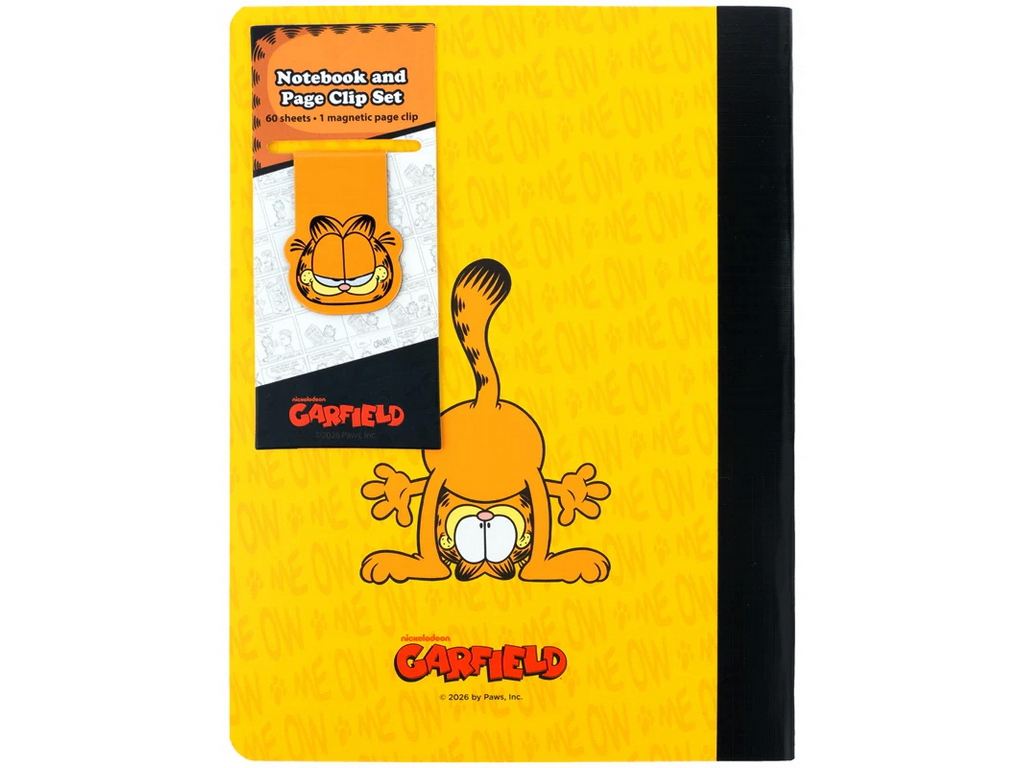 Блокнот А5 с магнитной закладкой в клетку Garfield Retro Kite GF26-192, 60 листов