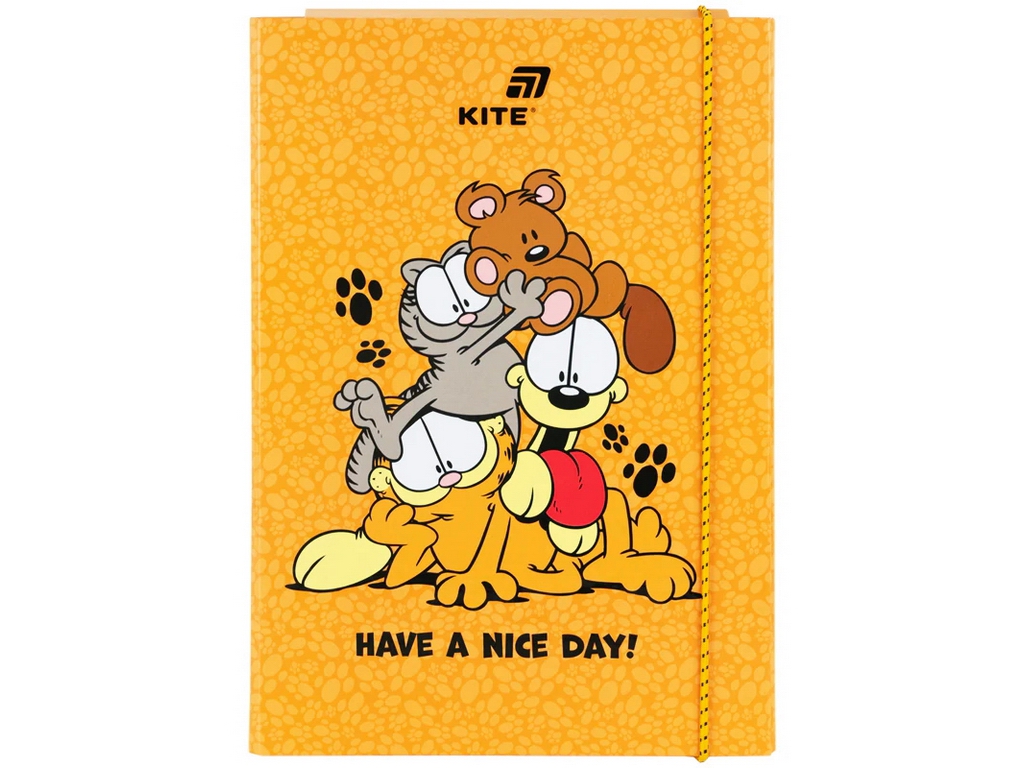 Папка В5 для зошитів на гумці Kite Garfield GF26-210, картон