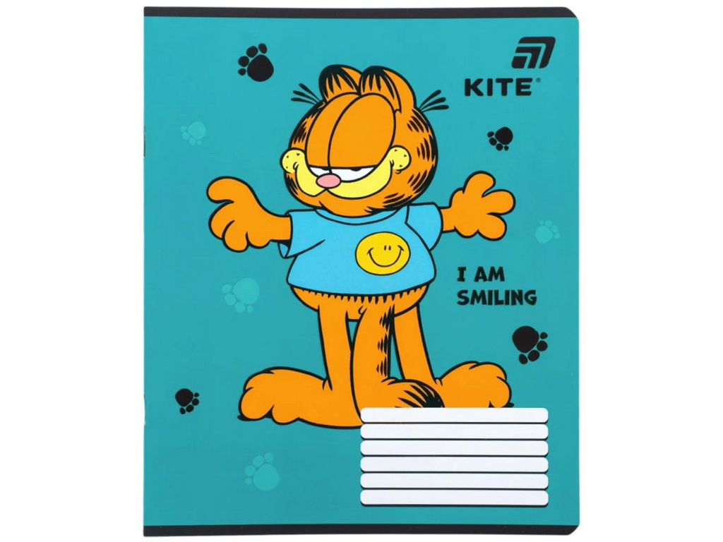 Зошит у кілітинку Garfield Retro Kite GF26-232, 12 аркушів, мікс видів, ціна за 1шт