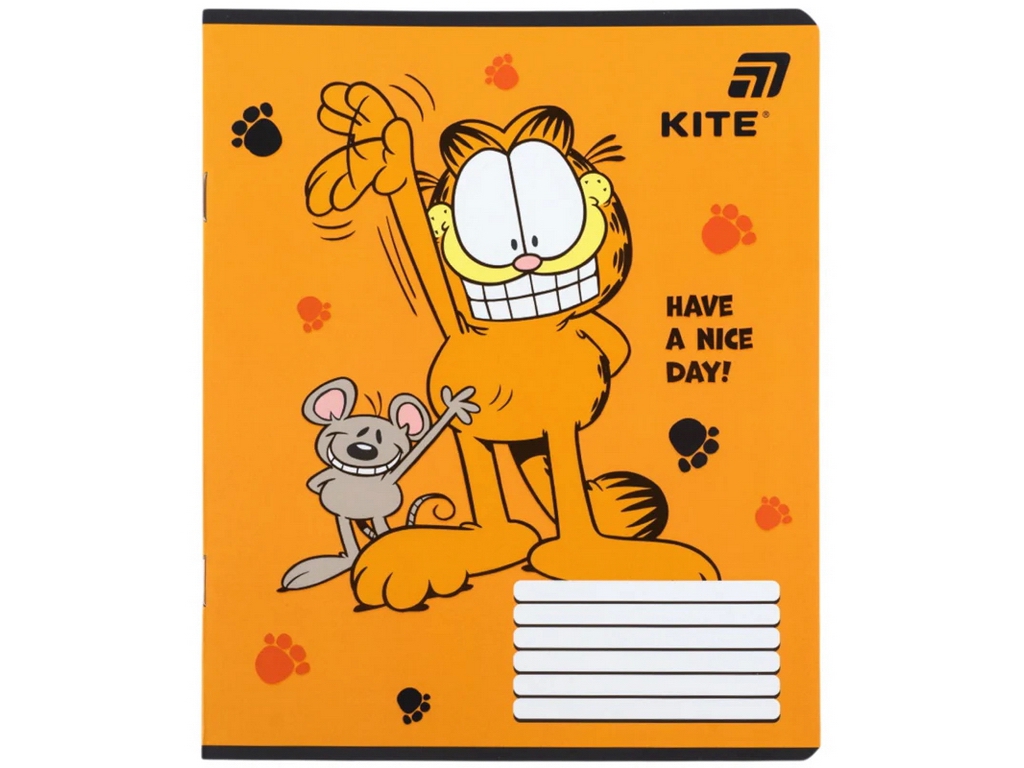 Зошит у кілітинку Garfield Retro Kite GF26-232, 12 аркушів, мікс видів, ціна за 1шт