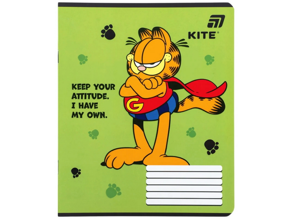 Зошит у кілітинку Garfield Retro Kite GF26-232, 12 аркушів, мікс видів, ціна за 1шт