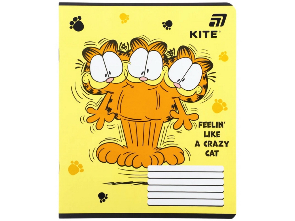 Зошит у кілітинку Garfield Retro Kite GF26-232, 12 аркушів, мікс видів, ціна за 1шт