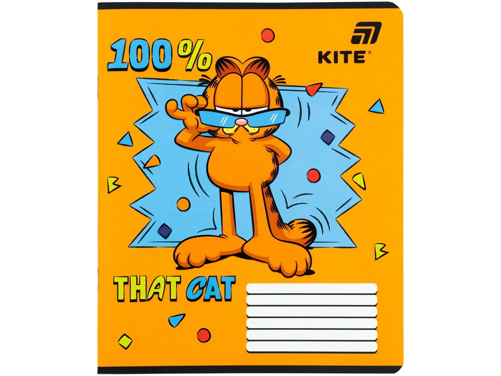 Зошит у лінію Garfield Kite GF26-234, 12 аркушів, мікс видів, ціна за 1шт