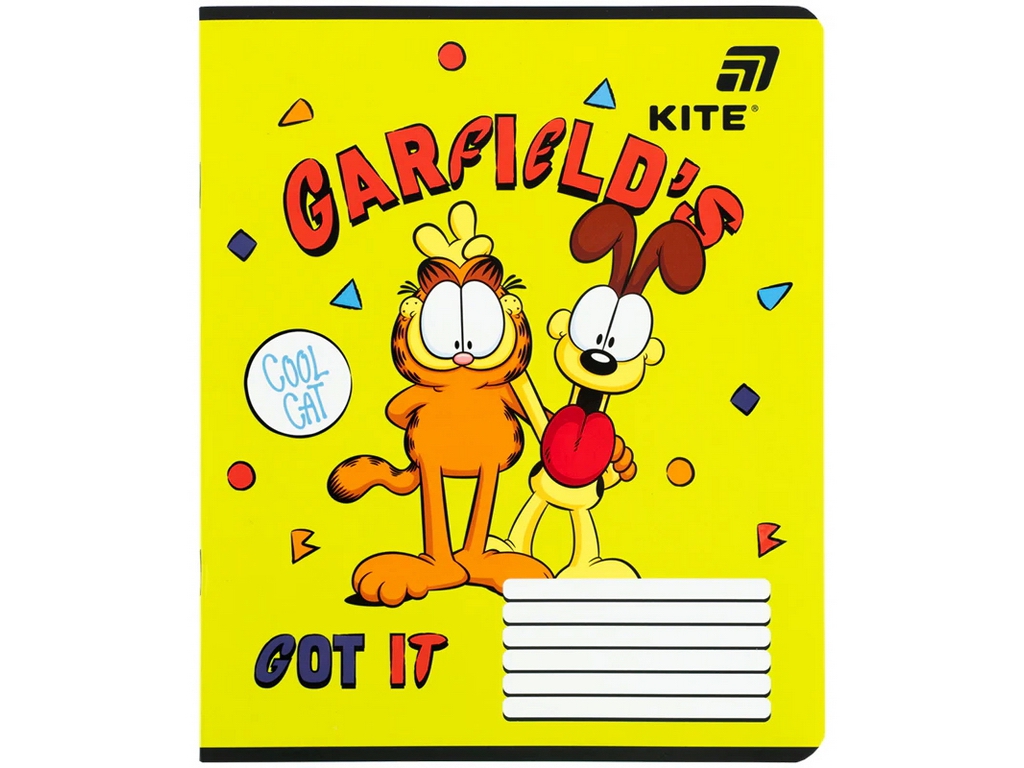 Зошит у лінію Garfield Kite GF26-234, 12 аркушів, мікс видів, ціна за 1шт