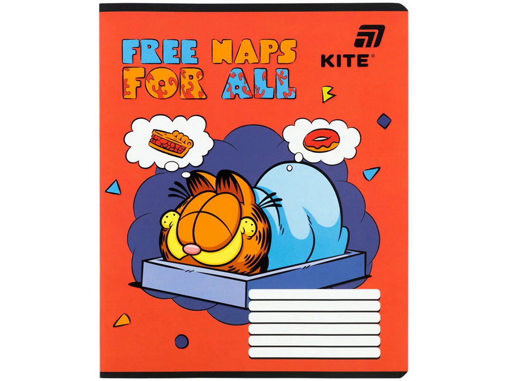 Зошит у лінію Garfield Kite GF26-234, 12 аркушів, мікс видів, ціна за 1шт
