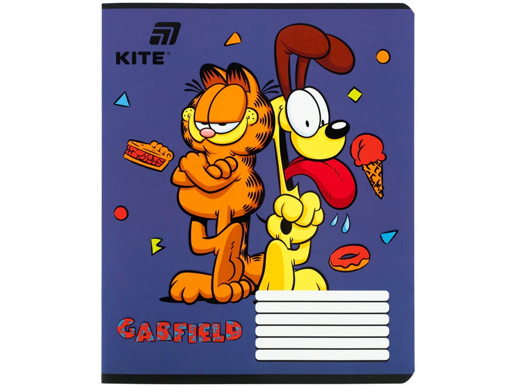 Зошит у лінію Garfield Kite GF26-234, 12 аркушів, мікс видів, ціна за 1шт