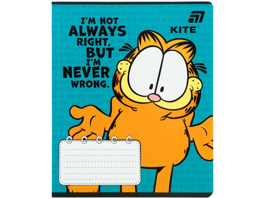 Зошит у лінію Garfield Kite GF26-237, 18 аркушів, мікс видів, ціна за 1 шт