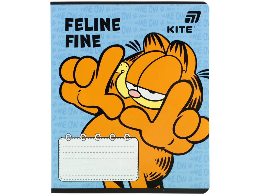 Зошит у лінію Garfield Kite GF26-237, 18 аркушів, мікс видів, ціна за 1 шт