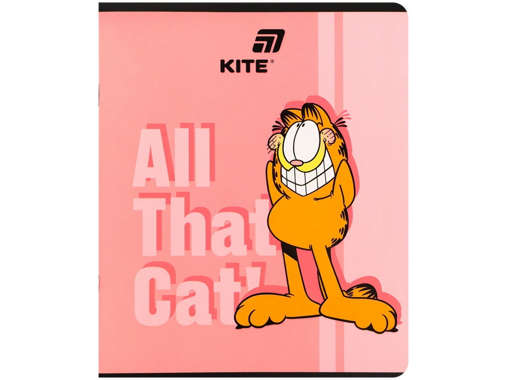 Зошит у клітинку Garfield Kite GF26-238, 24 аркуша, мікс видів, ціна за 1 шт