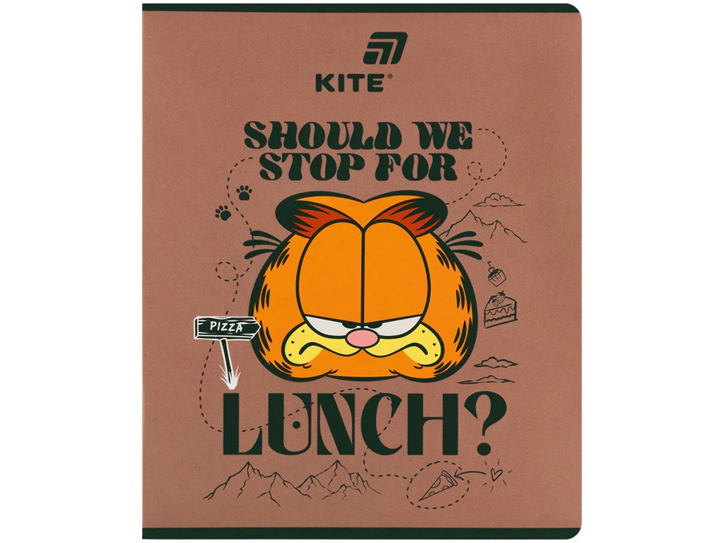 Зошит у клітинку 48 аркушів Garfield Kite GF26-259, мікс видів, ціна за 1 шт