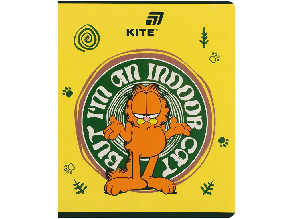 Зошит у клітинку 48 аркушів Garfield Kite GF26-259, мікс видів, ціна за 1 шт
