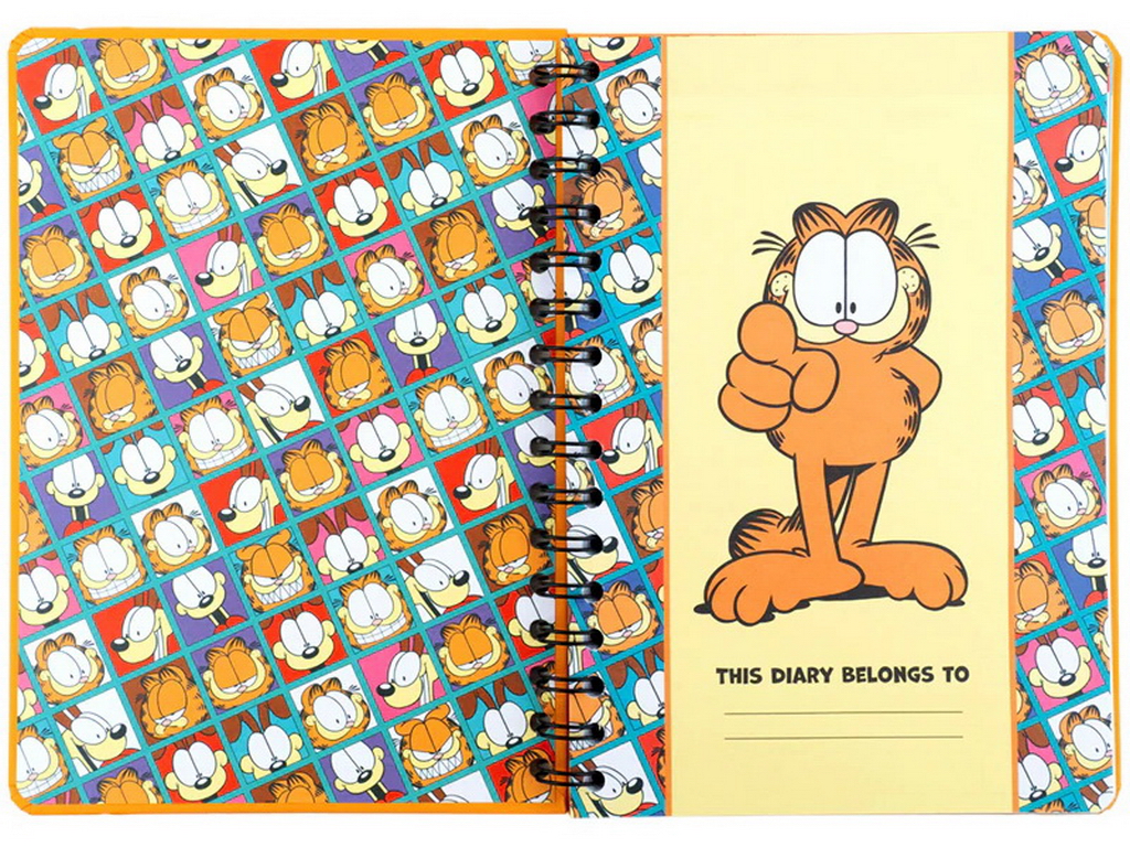 Щоденник-планер на спіралі Kite Garfield GF26-438