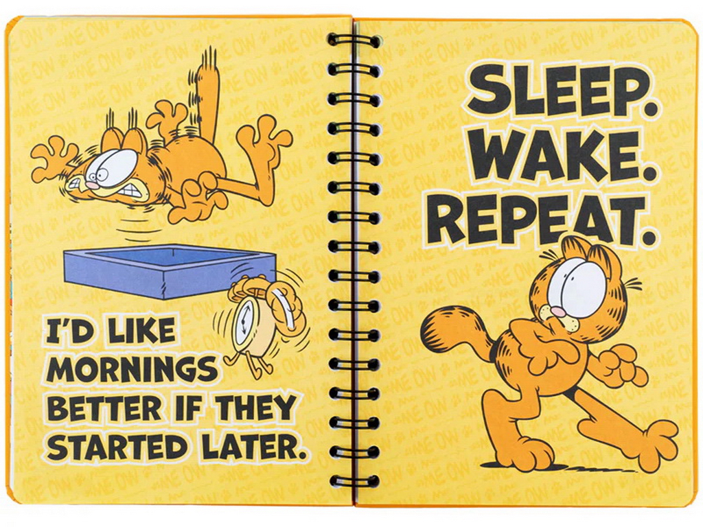 Щоденник-планер на спіралі Kite Garfield GF26-438
