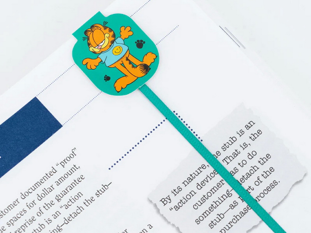 Набір магнітних закладок-лясе Garfield, 4 шт., Kite