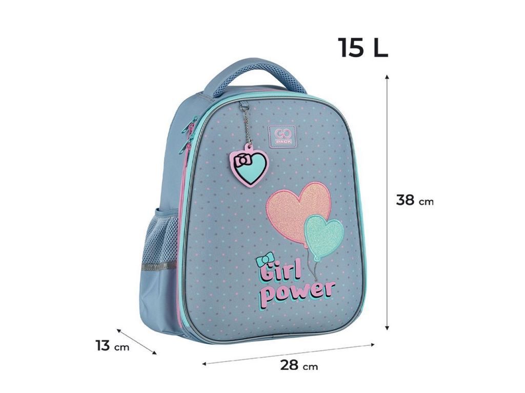 Рюкзак шкільний напівкаркасний Girl Power, GoPack