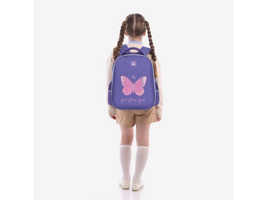 Рюкзак шкільний напівкаркасний Glowing, GoPack