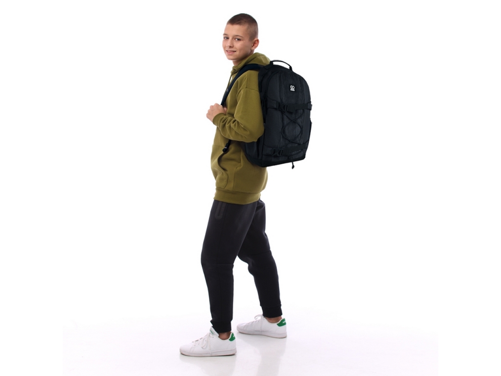 Рюкзак шкільний підлітковий чорний, GoPack
