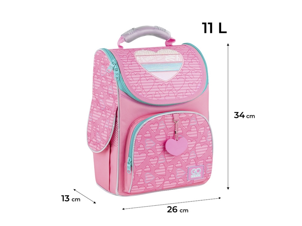Рюкзак шкільний каркасний Pink Dreams, GoPack