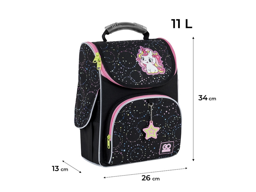 Рюкзак школьный каркасный Magical Unicorn, GoPack