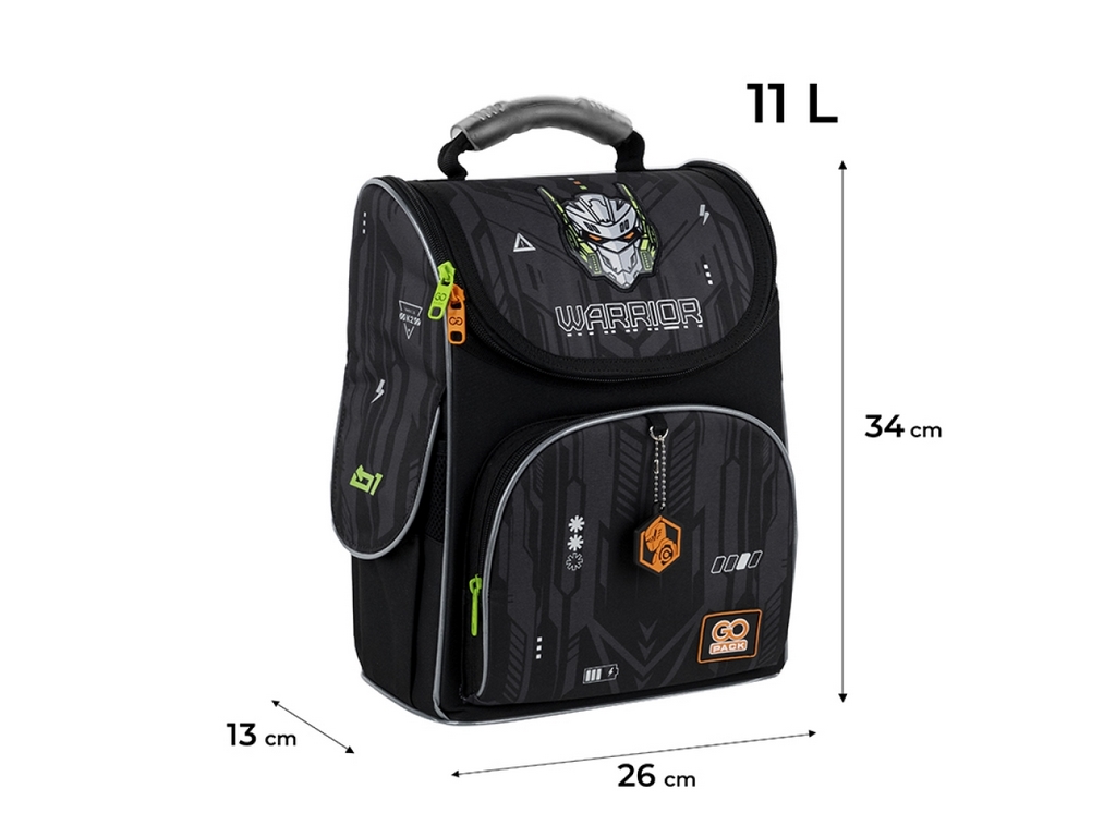 Рюкзак школьный каркасный Warrior, GoPack