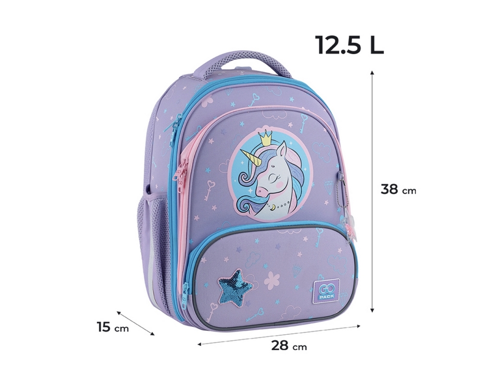 Рюкзак шкільний каркасний Fairytale Unicorn, GoPack