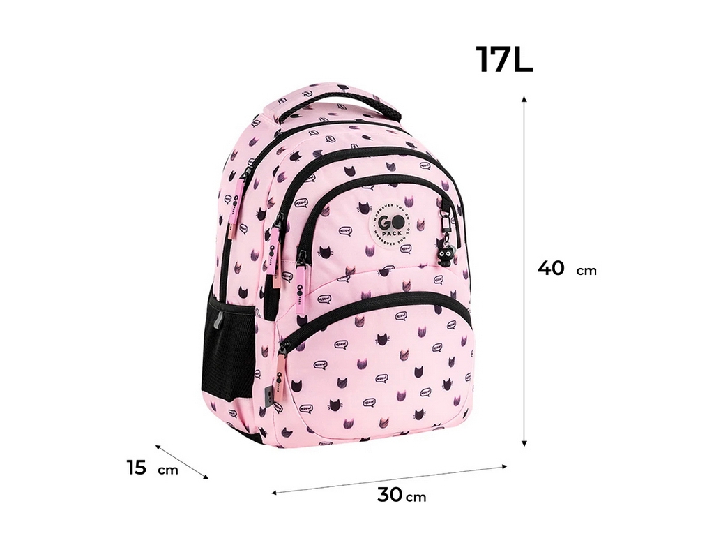 Рюкзак шкільний ортопедичний GoPack Meow Cats GO26-175M-1