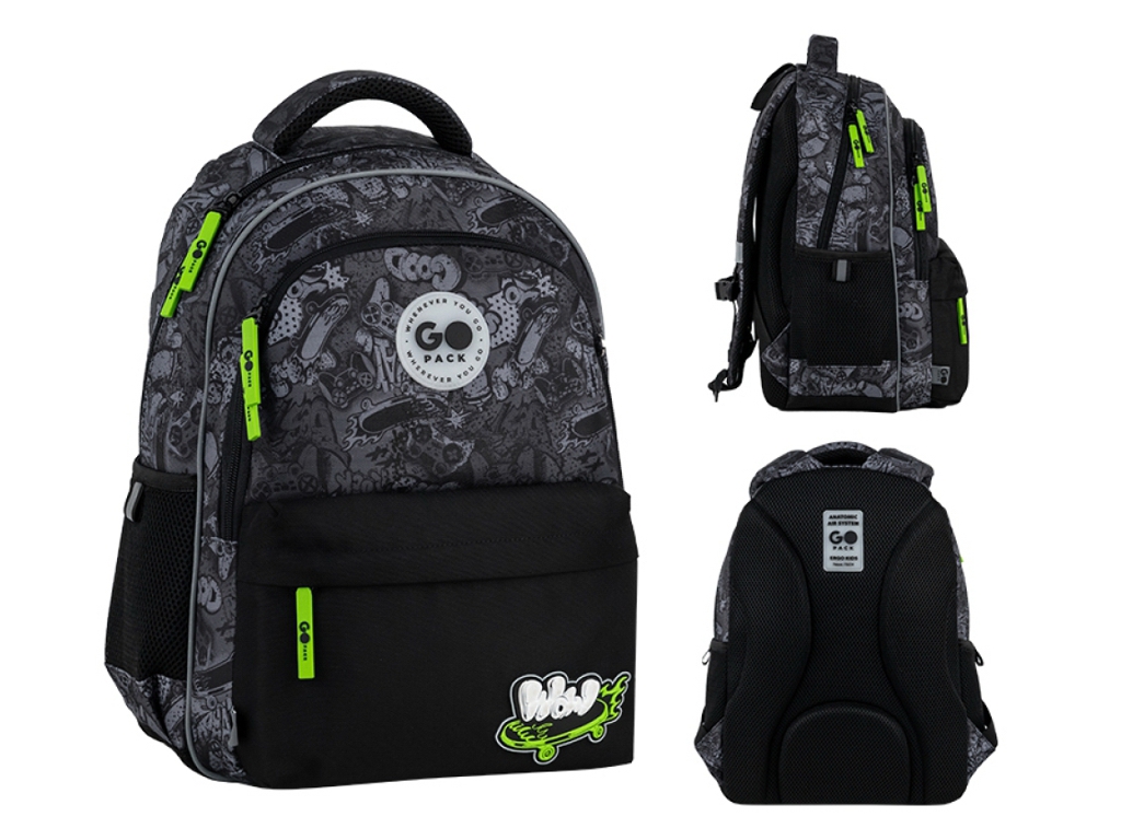 Рюкзак шкільний з ортопедичною спинкою Wow Skate GoPack GO26-182M-7