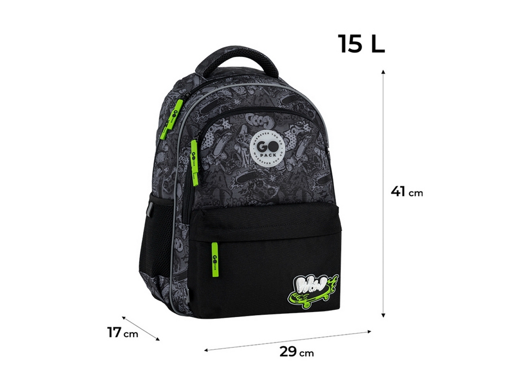 Рюкзак шкільний з ортопедичною спинкою Wow Skate GoPack GO26-182M-7