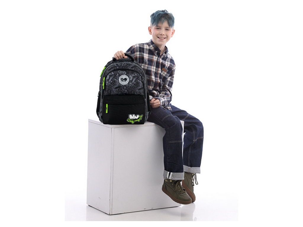 Рюкзак шкільний з ортопедичною спинкою Wow Skate GoPack GO26-182M-7
