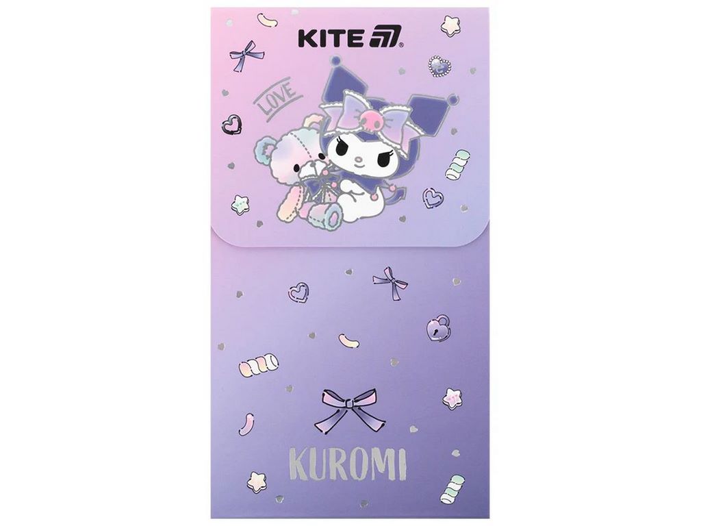 Блокнот на магните в клетку, 60 листов, Kuromi, Kite