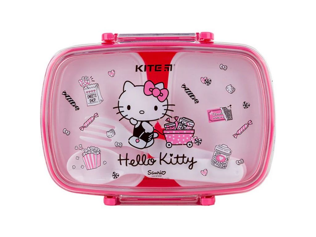 Ланчбокс с наполнением 750 мл, Hello Kitty, Kite