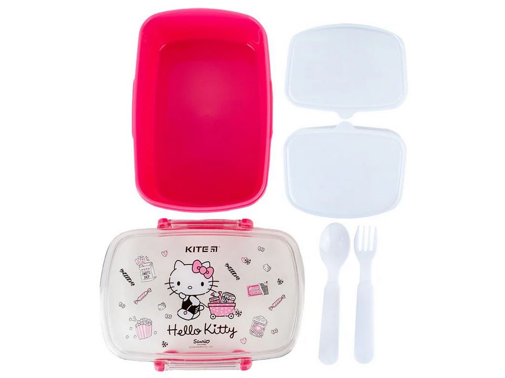 Ланчбокс с наполнением 750 мл, Hello Kitty, Kite