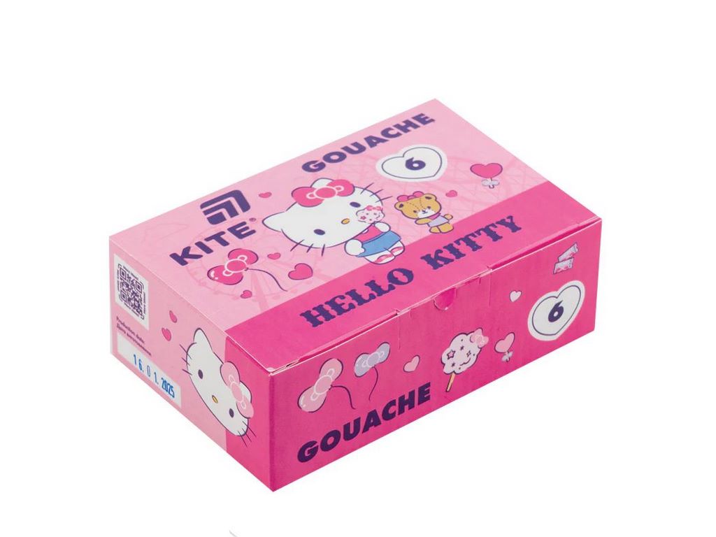 Гуашь Hello Kitty 6 цветов, 20мл, Kite