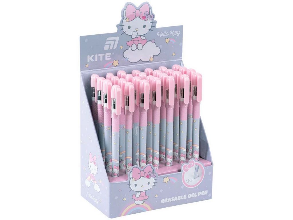 Ручка гелева синя пиши-стирай, Hello Kitty, Kite