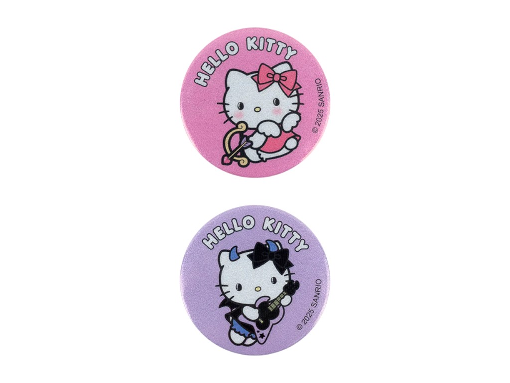 Значки світловідбивні Kite Hello Kitty HK25-107-1, 2 шт., з застібкою, PVC, Kite