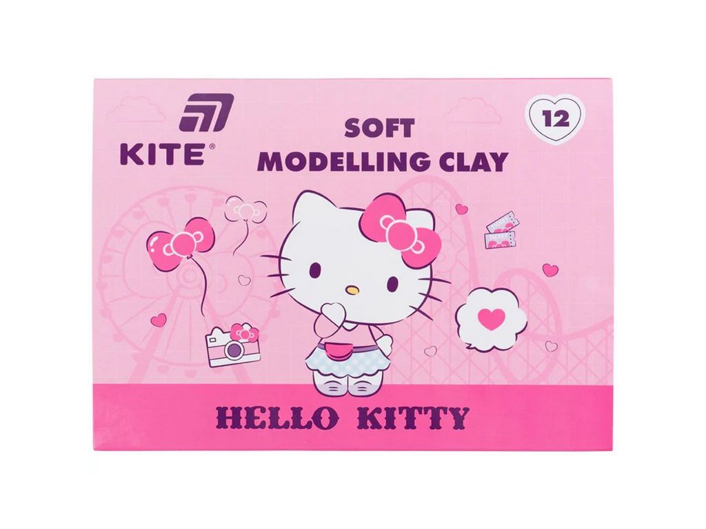 Пластилін восковий 12 кольорів, Hello Kitty, Kite HK25-1086