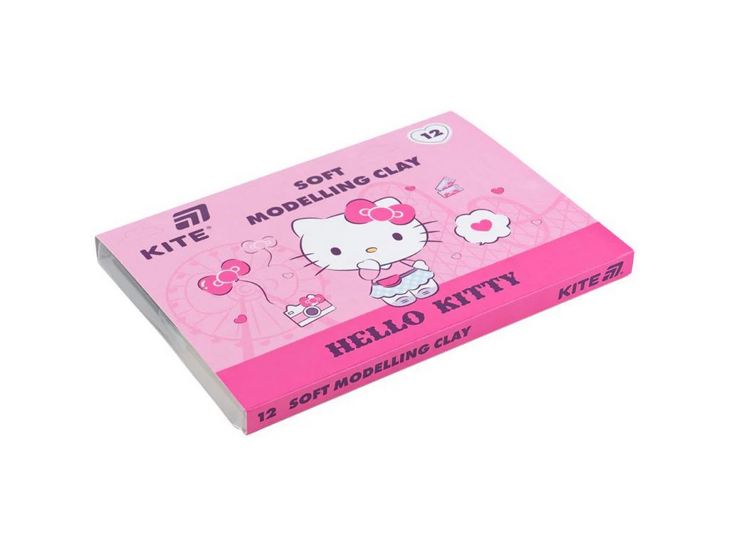Пластилін восковий 12 кольорів, Hello Kitty, Kite HK25-1086