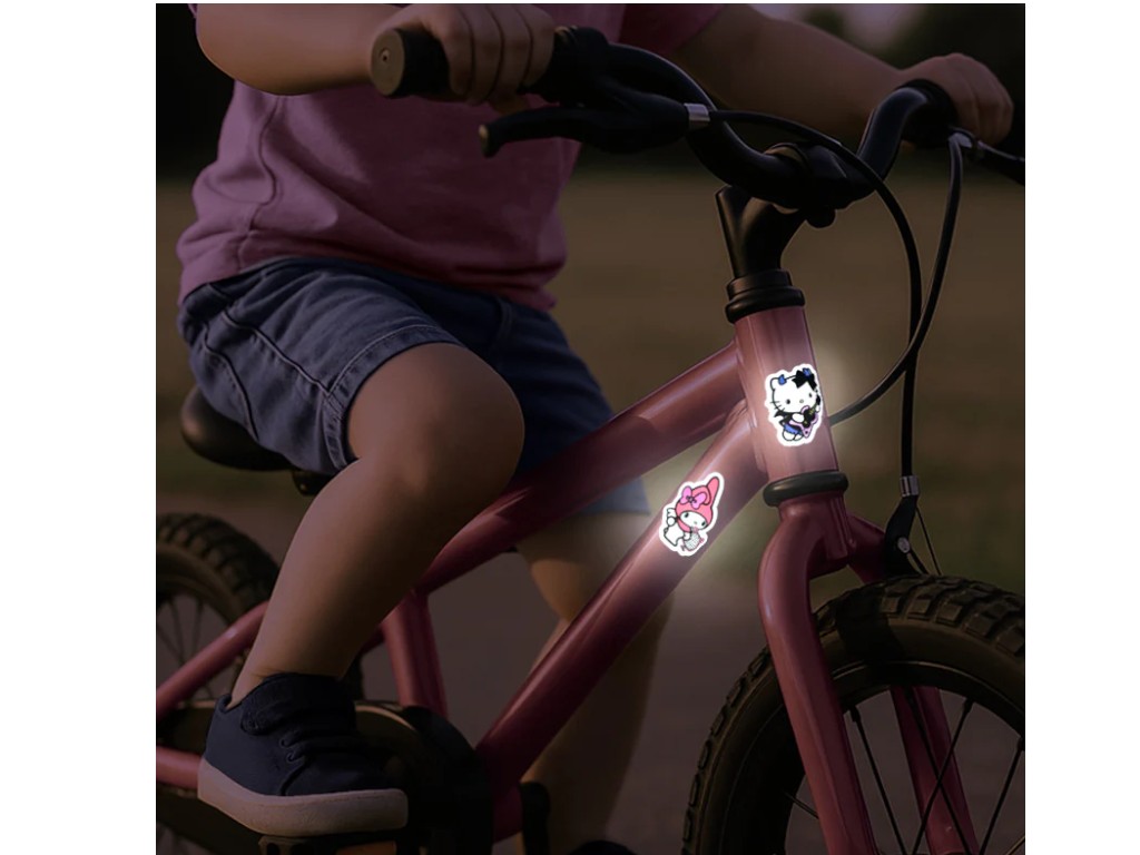 Стікери світловідбивні для твердих поверхонь Kite Hello Kitty HK25-115, 4 шт., PVC, Kite