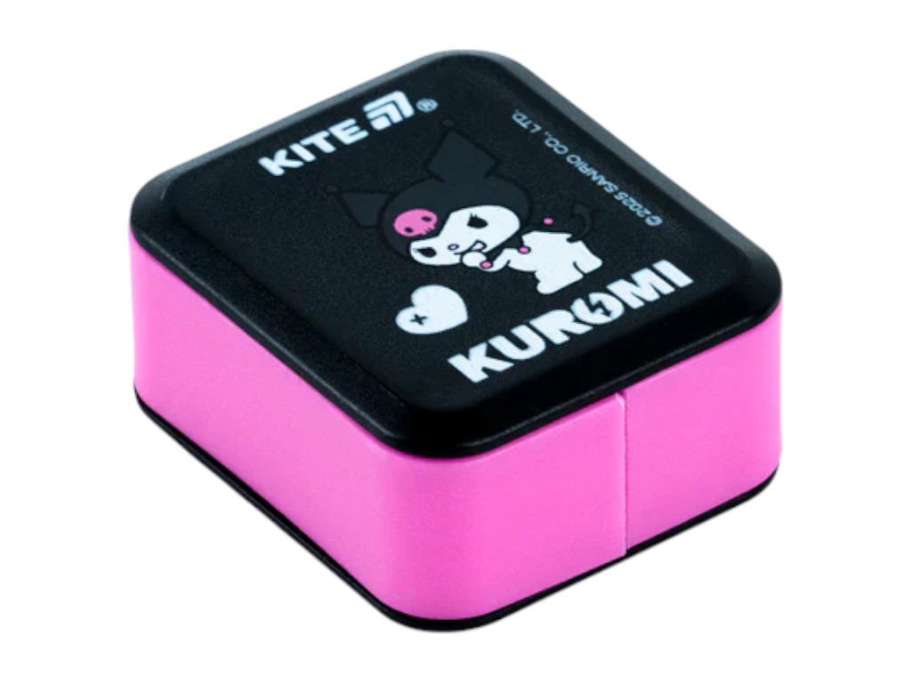 Точилка прямокутна з контейнером Kuromi, пластикова, 2 вида (ціна за 1шт),Kite