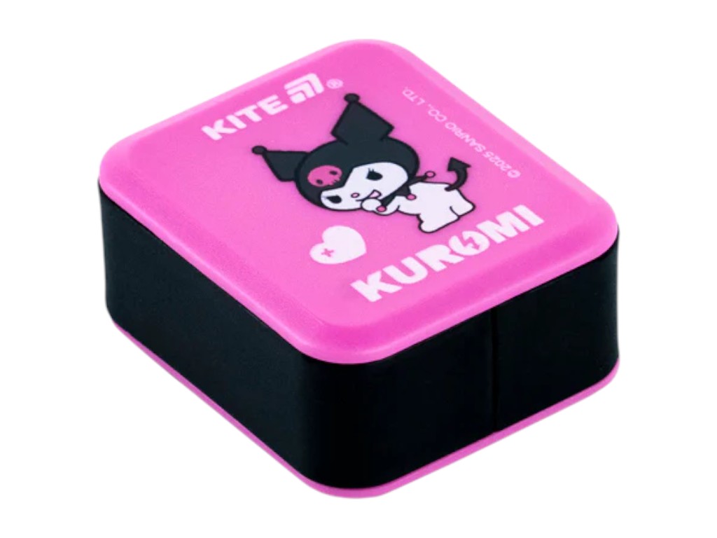 Точилка прямокутна з контейнером Kuromi, пластикова, 2 вида (ціна за 1шт),Kite