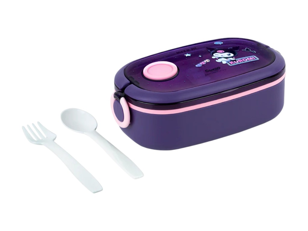 Ланчбокс Kite Kuromi HK25-1180, 900 мл, з клапаном, фіолетовий, Kite