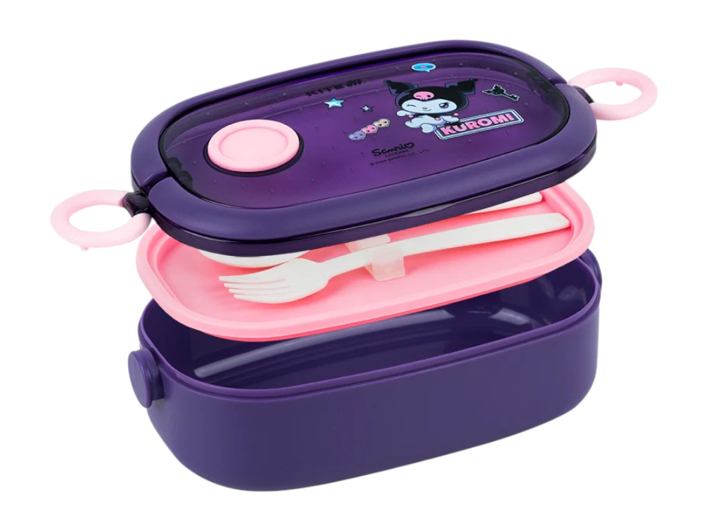 Ланчбокс Kite Kuromi HK25-1180, 900 мл, з клапаном, фіолетовий, Kite