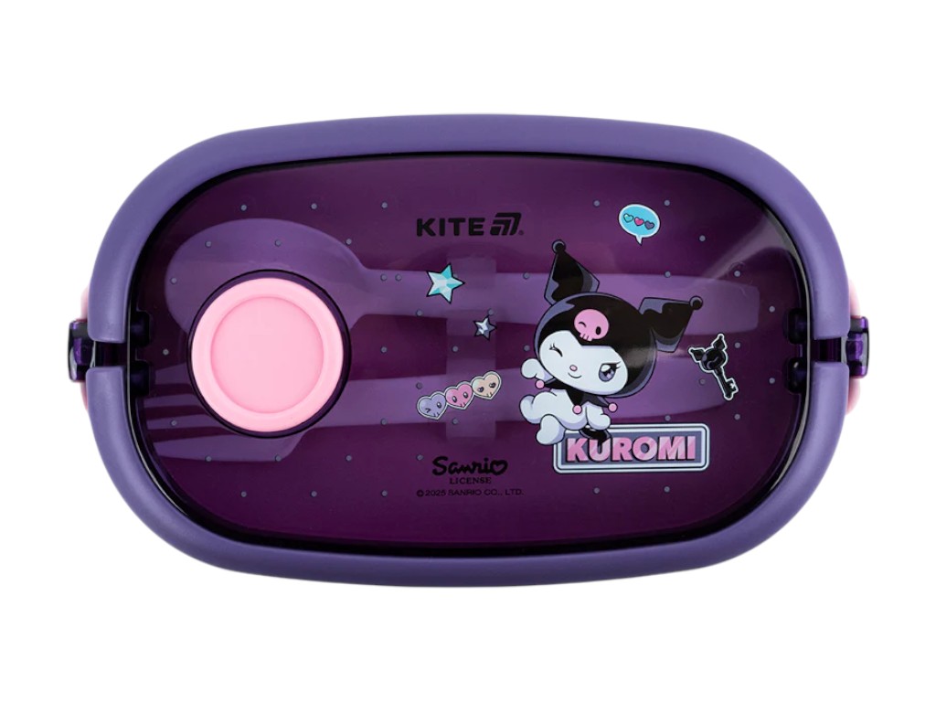 Ланчбокс Kite Kuromi HK25-1180, 900 мл, з клапаном, фіолетовий, Kite