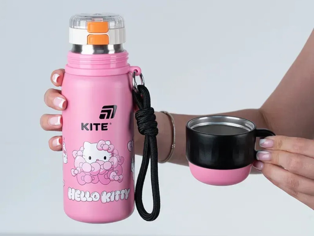 Термос з трубочкою Kite Hello Kitty, 500 мл