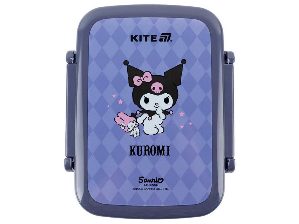 Ланчбокс пластиковий з перегородкою, дизайн Kuromi, 420 мл, Kite